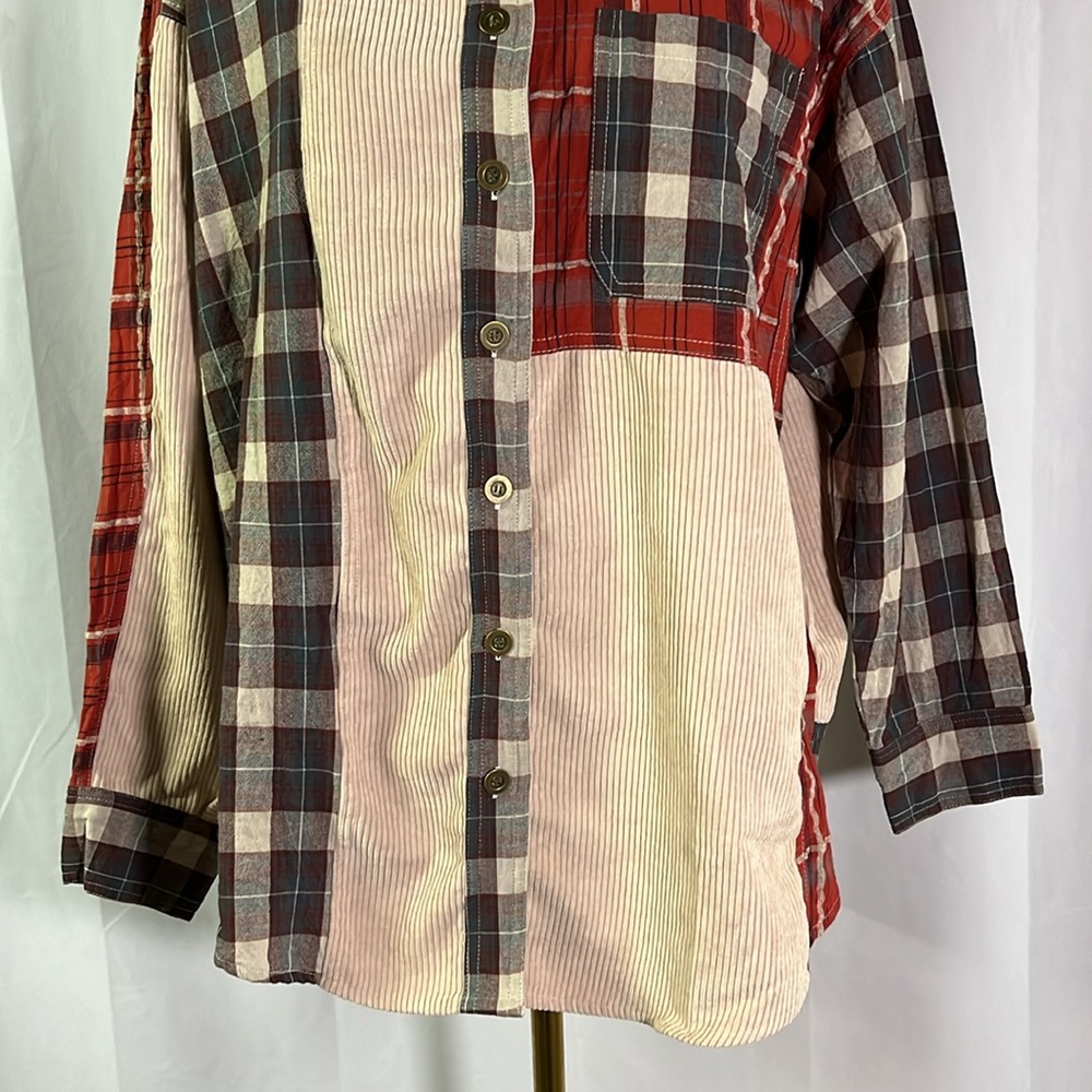 Ee:Some Multicolor Patchwork Plaid & Corduroy Mix… - image 7